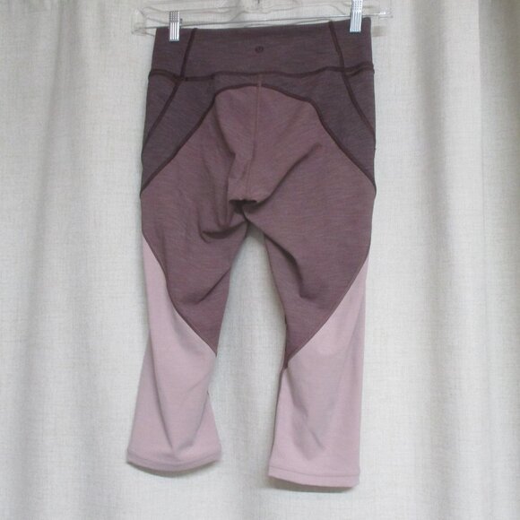 lululemon athletica Two-Tone Leggings - Brown and Pink - Picture 4 of 5